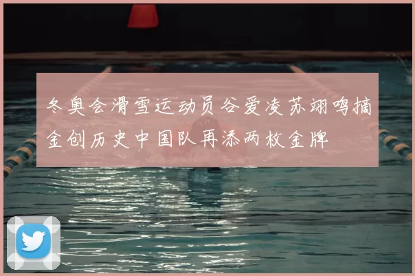 冬奥会滑雪运动员谷爱凌苏翊鸣摘金创历史中国队再添两枚金牌